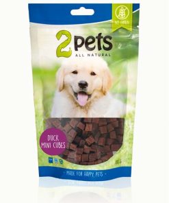2pets Dogsnack Duck MiniCubes 100g