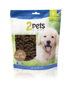 2pets Dogsnack Lamb MiniCubes 400g