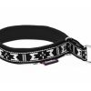 Manmat Halsband Vadderat Svart/Silver S