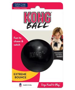 Kong Leksak Boll Extreme Svart M/L